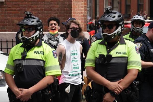 NYC Pride parade anti-Israel protesters