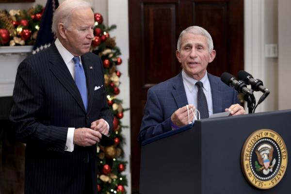 Fauci said that he had a "very positive" experience working with Biden.