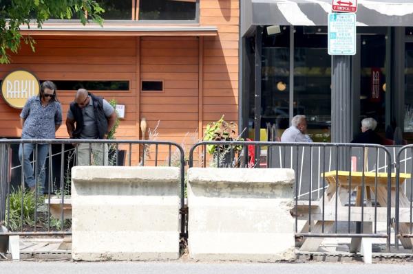 Yellen and her husband also stopped for lunched at the restaurant Raku.