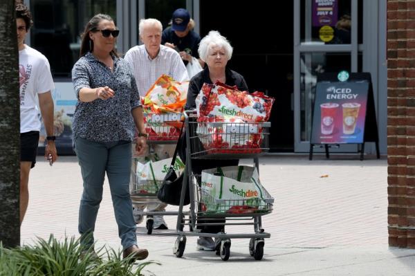 Treasury Secretary Janet Yellen was spotted shopping at a Washington, DC grocery store with her husband on June 29, 2024.